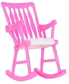 DRESSOOS 5 Stück Mini-schaukelstuhl Spielzeug Sicherer Lustiger Puppenstuhl Für Jungen Und Mädchen Rollenspiel-zubehör Für Das Mini-puppenhaus Zu Hause Zufällige Farbe