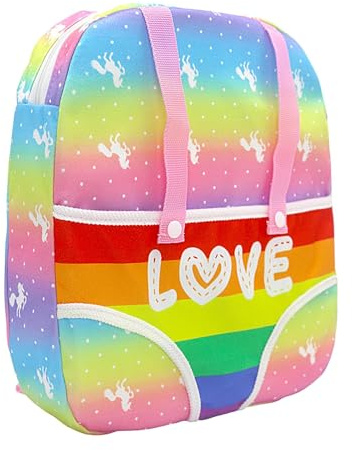Puppentrager-Rucksack | Puppentrage vorne und hinten, Puppenhalter, Puppentrage Rückentrage | Kinderrucksack für Puppenzubehör Aufbewahrungstasche