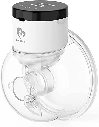 Bellababy Milchpumpe Elektrische Tragbare, Milchpump Freihändig, Geräuscharm und Schmerzfrei, 4 Modi & 9 Saugstufen, mit Touchscreen-LCD-Display,Einsatzgröße: 17 mm, 19 mm, 21 mm