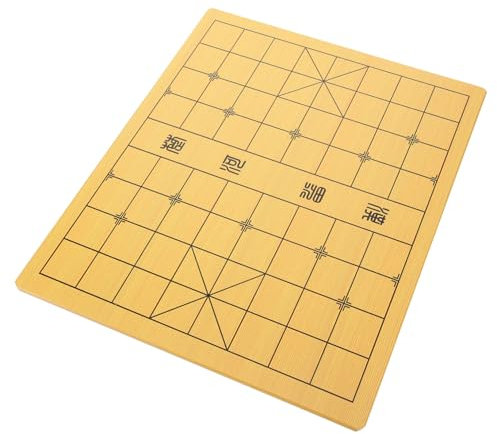 GLSTOY Wooden Double-sided Chessboard for Chinese Chess and Gobang, Board Game Accessory Suitable for Family and Travel Use