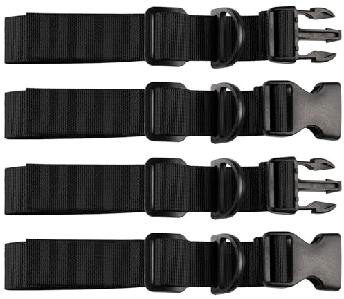 PEAPIN 2 Pairs Adjustable Backpack Chest Strap With Black D-Ring | Backpack Straps Chest Strap For Backpacks For Hiking, Travel, School Bags
