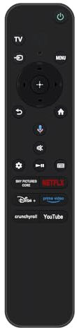 Replacement Voice Recognition Remote Control with Microphone Compatible with Sony TV RMF-TX920U RMF-TX820U BRAVIA 3/7/8/9 QLED OLED 4K Smart Google TVs 2024 K-43S30 K-43XR70 K-50S30 K-50XR70 K-75S30