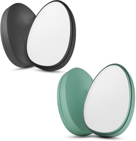 2 Stück Nano Glas Hornhautentferner – Hochwirksame Hornhautfeile, Hornhautentfernung auf nassen und trockenen Füßen, Professionelle Fußpflege sicher & schnell Zur(Grün & Schwarz)