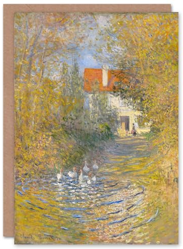 Artery8 Claude Monet Art Card The Geese Impressionist Painting