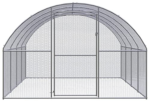 Outdoor Hühnerstall 3x4x2 m aus verzinktem Stahl – Robustes Gehege für Kleintiere, wetterfest & langlebig – Ideal für Garten & Freilauf