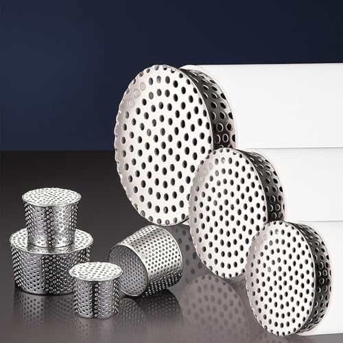 50-200mm Dachrinnen Laubschutz Aus Edelstahl, Regenrinnen Laubschutz, Fallrohrschutz, Laubfang Fallrohr Flachdachablauf, Für Fallrohr Dachrinnen Abflüsse Sieb(80mm)