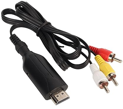 Asixxsix Interfaz Multimedia HD para Adaptador de TV Antiguo Convertidor de Salida 480P para HD DVR IOS TV Admite Pantalla 3D Característica Ethemet Material ABS Blanco