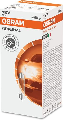 INION 10x OSR. ORIGINAL Auto Lampen C5W 36mm 12V 5W 6418SET 6418 Halogen Birnen Faltschachtel (10 Lampen)