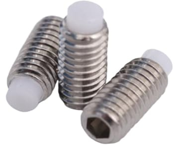 M3 M4 M5 M6 M8 M10 304 Edelstahl Kopf Hex Innensechskant Kunststoff Nylon Hund Konvexen Endpunkt Spitze Madenschraube Stellschraube(M3X9 10PCS)