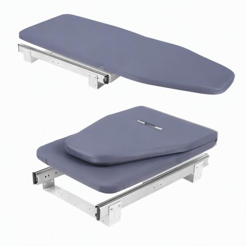 Cabinet Mount Foldable Ironing Board, Pull Out 180° Rotation Grey | for small flats, apartments & laundry rooms