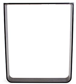 KTC Tec Tischgestell Stahl schwarz matt TGF 100x10 sm 700 rund gebogen Tischkufe, 1 STK
