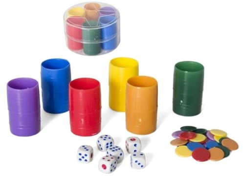 Gerimport Fichas Parchis para 6 Jugadores Plastico Diametro 8cm