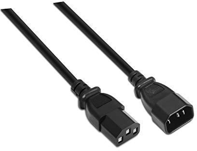 AISENS A132-0171 - Cable Alimentación CPU DE 1.5 m, Color Negro