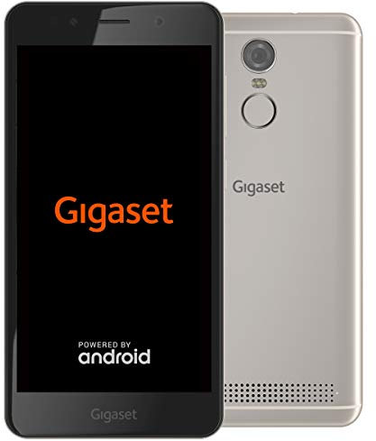 Gigaset GS180 Smartphone ohne Vertrag (12,7 cm (5 Zoll HD) 16:9 Display, 16GB Speicher, Pure Android 8.1) silver grey