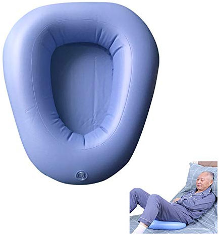 Vasino gonfiabile portatile, toilette gonfiabile del letto dell'arginale del letto dell'arginale, adatto a pazienti allettati (2 pezzi)