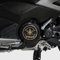 labelbike - 2 Adesivi in Resina 3D Decorazioni e Protezioni Carter di Moto Scooter compatibili con YAMAHA TMAX 500-530 dal 2001 al 2016 - Colore Carbonio Oro
