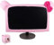 Monfurise 20-29 Bella Copertura per Monitor del Computer con Orecchie di Gatto - Protezione Antipolvere per Laptop, TV, LCD, Schermo - Decorazione Rosa