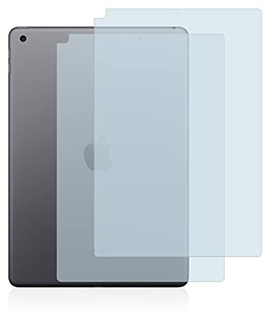BROTECT (2 Stück Schutzfolie für Apple iPad 10.2 2021 (Rückseite, 9 Gen.) Displayschutz Folie Ultra-Klar