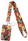 1 cordon avec porte-badge et porte-carte (tournesol)