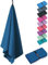 Fit-Flip Microfaser Handtücher - kompakt und leicht - Mikrofaser Handtuch schnelltrocknend - als Reisehandtuch, Sporthandtuch, Strandtuch - Badetuch groß (1x 200x90cm, Azure Blue)