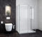 Acezanble Duschkabine 120x80x80cm U-Form Duschabtrennung Schiebetür Duschtür Duschwand Dusche mit Seitenwand 8mm Nano Glas Höhe 195cm