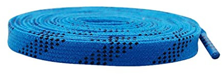 Chlikeyi Schnürsenkel Eishockey Schnürsenkel Schlittschuhe Gewachste Schnürsenkel Ski Schnürsenkel 1 cm flach, Blau, 100 cm