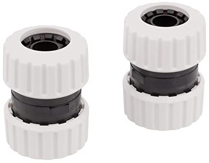 Mivos 2 x Schlauchkupplung für 3/4 Zoll (19 mm) Schläuche - Hergestellt aus 90% Recyceltem Kunststoff - Schlauch-Reparatur-Anschluss zum 3/4 Wasserschläuchen - Made in EU