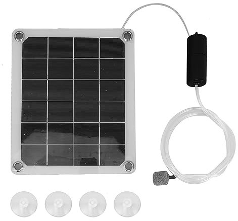 ciciglow Solar-Teichbelüfter, 20 W, Solar-Luftpumpen-Set, Geräuschlos, Solar-Aquarium-Luftpumpe, Poolbelüfter für Garten, Aquarium, Pool, Angelteich