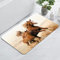 YISUMEI Badezimmerteppich 42x60 cm Badematte Gummisohle Rutschfester Waschbar Absorbierender Badvorleger Schnelltrocknend(Pferde)