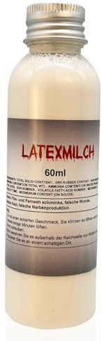 XinfuquanLattice liquido,Latte di lattice da 60 ml per disegnare ferite e cicatrici,trasparente e color pelle,Fake Skin,il trucco di Halloween,kit per il trucco degli effetti speciali SFX
