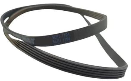 BmXauz Drum Washing Machine Belt 5PJE1194 5EPJ1194 Compatible For Indesit ，Compatible For Ariston WMG821BEX Compatible For Whirlpool