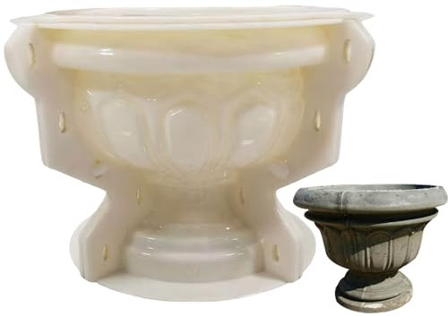 Stampo di fioriera, stampo in cemento per statue statine di cemento fai -da -te per statue di statue in cemento decorativo in cemento per recinzione per corrimano da giardino, stile 2, 11.x9.1in
