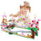 OundarM Princess Castle with Roller Coaster Kit, Friends Pink Amusement Park Building Blocks Set for Boys and Girls Aged 6 7 8 9 10 11 Years, 711 Pieces