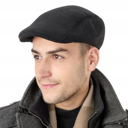 Schirmmütze Herren,Schiebermütze Herren, Baskenmütze Barett Cap Schiebermütze Newsboy Flat Cap, Driving Cabbie, Herrenmütze Herren Flatcap Schirmmütze