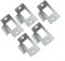 Adjustable Stainless Steel Door Strike Plate, Suitable for Steel Swinging Doors, 510pc Standard Tubular Latch (5pc)