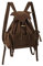 FURPHI Mittelalterlicher Rucksack mit Kordelzug, Vintage, Renaissance, Segeltuch, Ren Faire LARP, Cosplay-Zubehör, Braun, Standard, Mittelalter