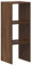 vidaXL Bücherregal Stapelbar Braun Eichen-Optik 30x30x80 cm, Bücherständer, Büroschrank, Aktenregal, Bücherschrank, Büroregal, Highboard, Regal