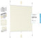 Sekey Plissee Klemmfix ohne Bohren 110x130cm Faltrollo Plisseerollo Jalousie für Tür & Fenster Blickdicht Sichtschutz Sonnenschutz Fertifplissee Rollo 110 cm breit Beige