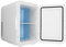 Mini Fridge 6 Litre, 8 Can Mini Fridges for Bedrooms, USB Cooler & Warmer, Portable Small Fridge for Car, Travel, Home/Skincare, Makeup, Cosmetics/Drinks, Fruit, Food