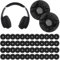 50Pcs Headphone Ear Pads Covers, Disposable Earphone Overs Sanitary Non-Woven Stretch Earpad Covers Headset Covers Fit for Most on Ear Headphones