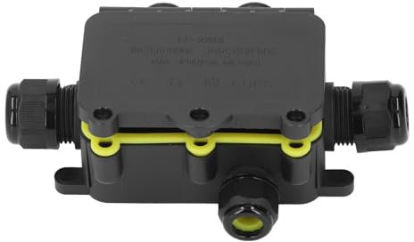 Wasserdichter Anschlusskasten, IP68-Außen-Elektrokasten mit Schrauben, 5-Wege-Elektro-Anschlusskasten für Außen- und Landschaftsbeleuchtung, 450 V