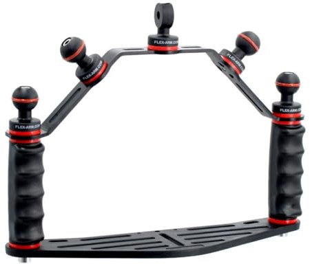 FLEX-ARM ST202CB11 Unterwasser-Fotokameras mit 2 Kugeln, 25 mm, und YS-Adapter