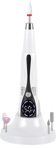 3 Modes Adjustable LED Display Nail File | Professional Nail Drill Rechargeable | Electric Nail Files | LED Display Nail File Rechargeable Cordless | Electric Nail Buffer Manicure Polisher for Women
