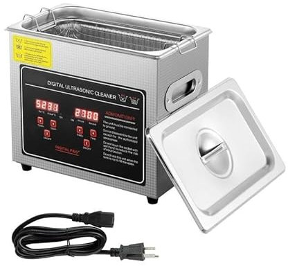 TIEOAXFT Lavatrice ad ultrasuoni Portatile in Acciaio Inossidabile, riscaldata, da 2L, 3L, 6L, 10L, 22L, 30L, for la Pulizia a ultrasuoni, elettrodomestico for la casa(6L)