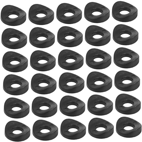 OSALADI 100pcs Duckbill Gasket Plastic Pads for Chair Connection Assortment Kit Rubber Washer Framing Spacer Hose Bib Mounting Plate Vibration Damping Pads