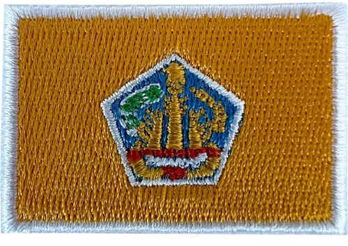 Mini Bali Flag Patch Iron Sew On Clothes Jeans Shirt Bag Small Embroidered Badge