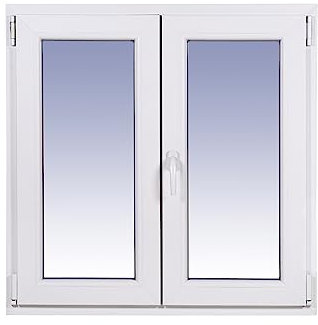 Ventanastock PVC 1000x1000 Practicable Oscilobatiente 2 hojas