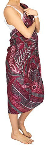 Mienloco Damen Strandtuch Sarong Schal Wickel Pareo Halstuch (SB7)