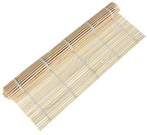 Aeromdale Bamboo Sushi Rolling Kit Cocina Japonesa Roll-Up Sushi Mat en Bambú 23 x 24 cm