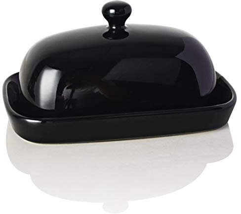 SWEEJAR Ceramics Butter Dish with Lid,East/West Coast Butter,7 inches